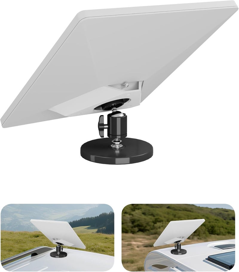 Foboull Starlink Mini Magnetic Car Roof Mount - 12 Strong Magnets, 80lbs Super Pull Force, Anti-Scratch Rubber Coated Mounting Kit for Car, RV, Vans, Truck, Boat - Image 1
